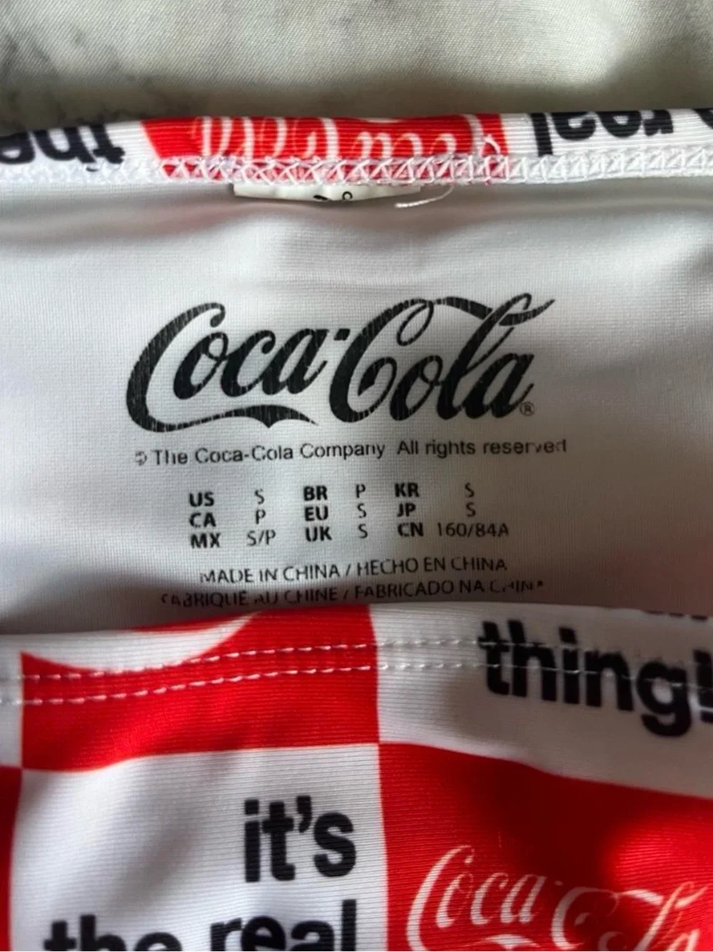 Coca-Cola Checkered Bikini Bottoms